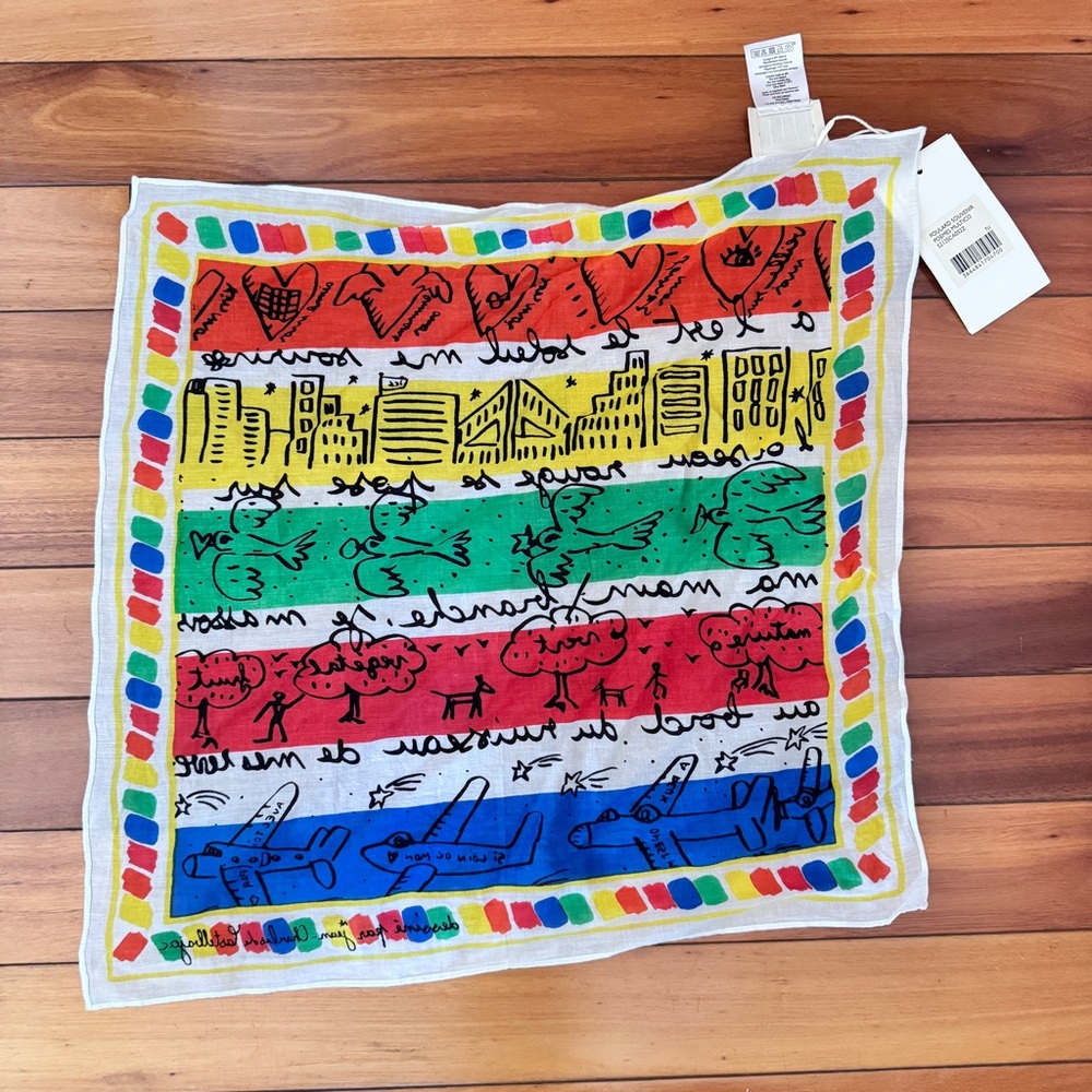Sezane x JCC Multicolor Graphic Scarf